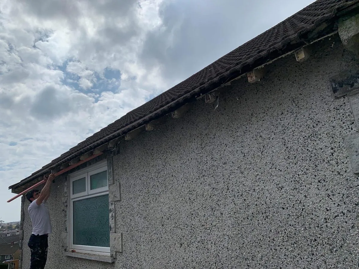 White uPVC fascias and soffits on a bungalow in St Ives