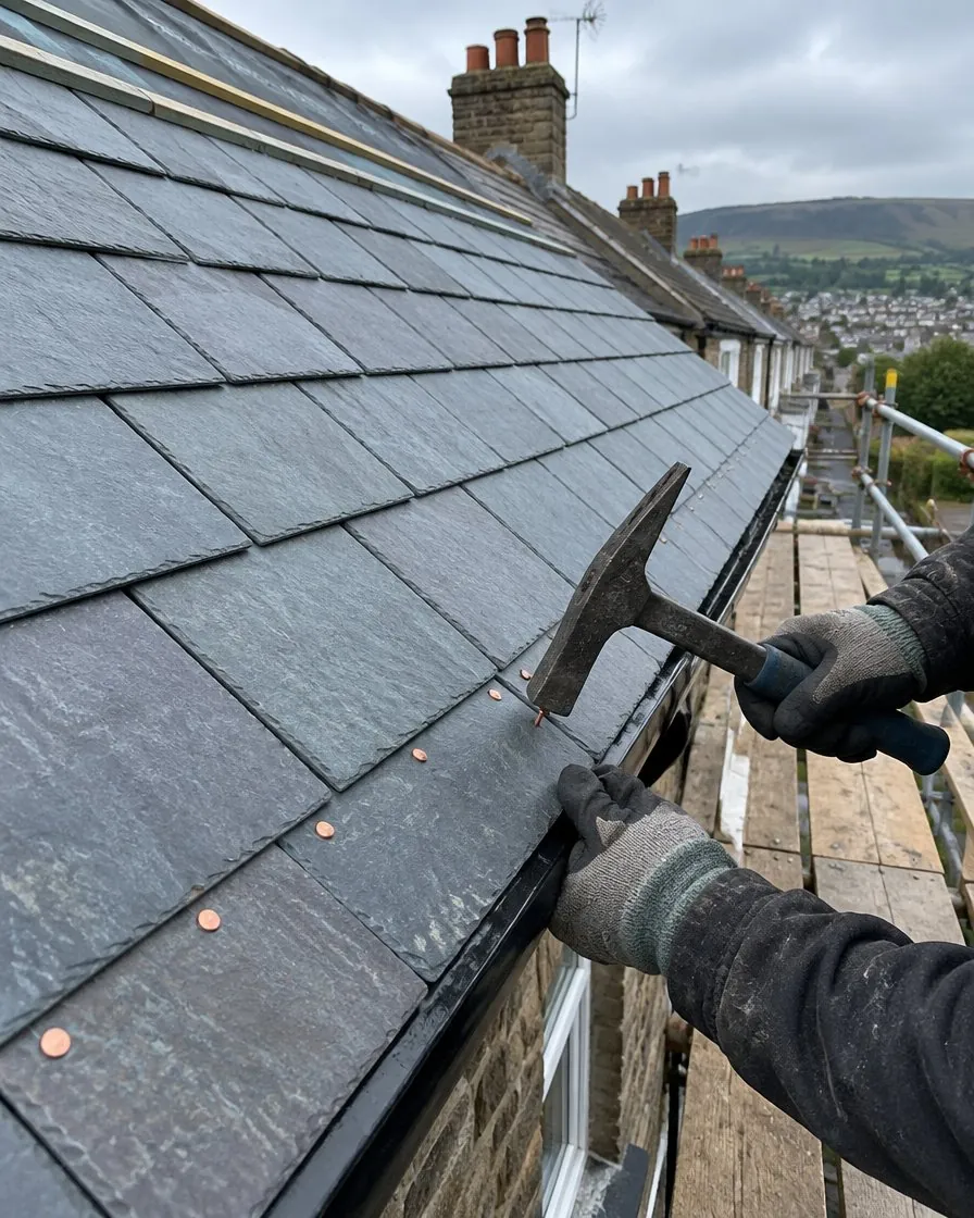 Slate roofing in St Ives
